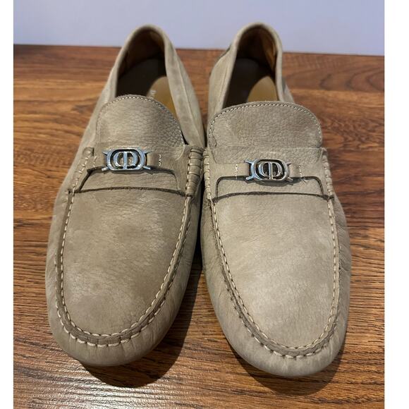 Donald Pliner Bohdi Leather Driving Moccasin Loafers Beige Men’s Size 11 main image 11
